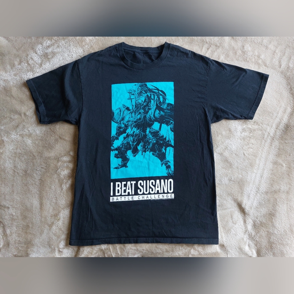 Final Fantasy I Beat Susano Men's Black Graphic Promo T Shirt | S